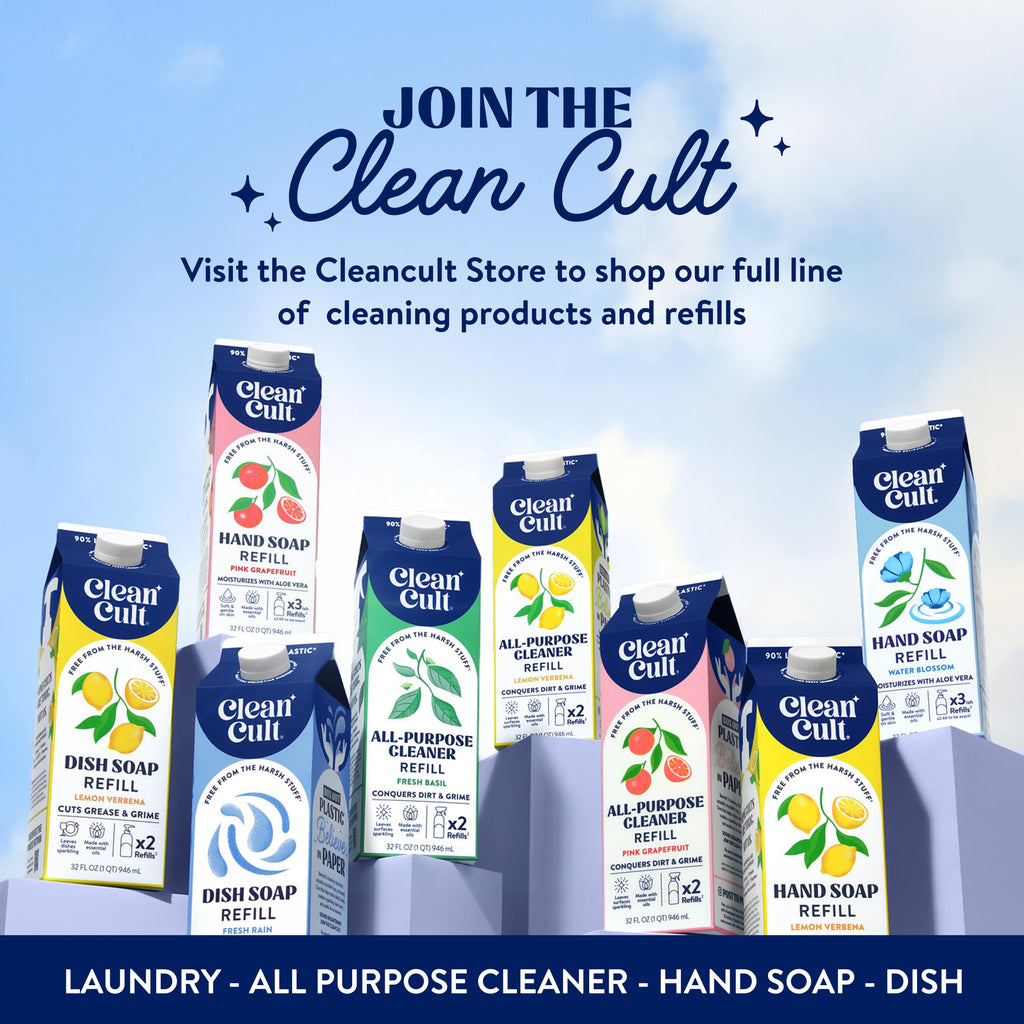 Buy now Cleancult Liquid Hand Soap Refills - Moisturizes Dry & Sensitive Skin - Made with Aloe Vera & Lavender Essential Oils - Wild Lavender - Eco Friendly - Paper-Based Packaging - 32 oz/2 Pack at indiglob india