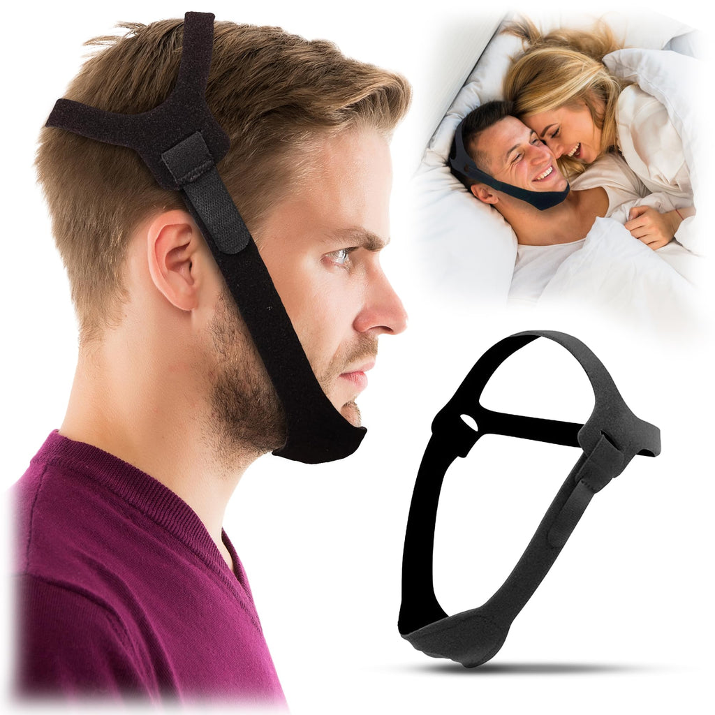 Chin Strap for CPAP Users and Sleeping - Anti Snoring Device