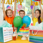 Beautiful Birthday Gift Bags Set of 2 with Tissue Paper, Cards & Stickers