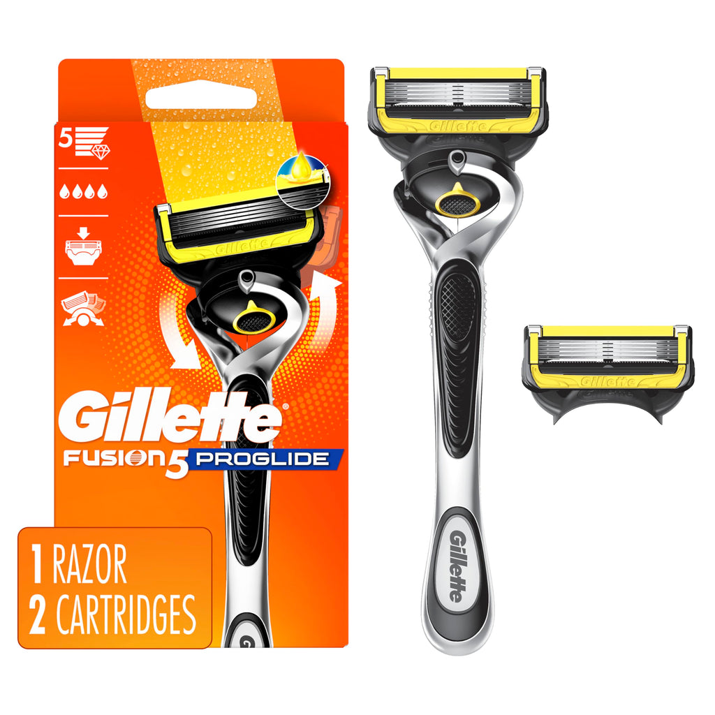 Buy now Gillette ProGlide Shield Razor for Men, Handle + 2 Blade Refills at indiglob india