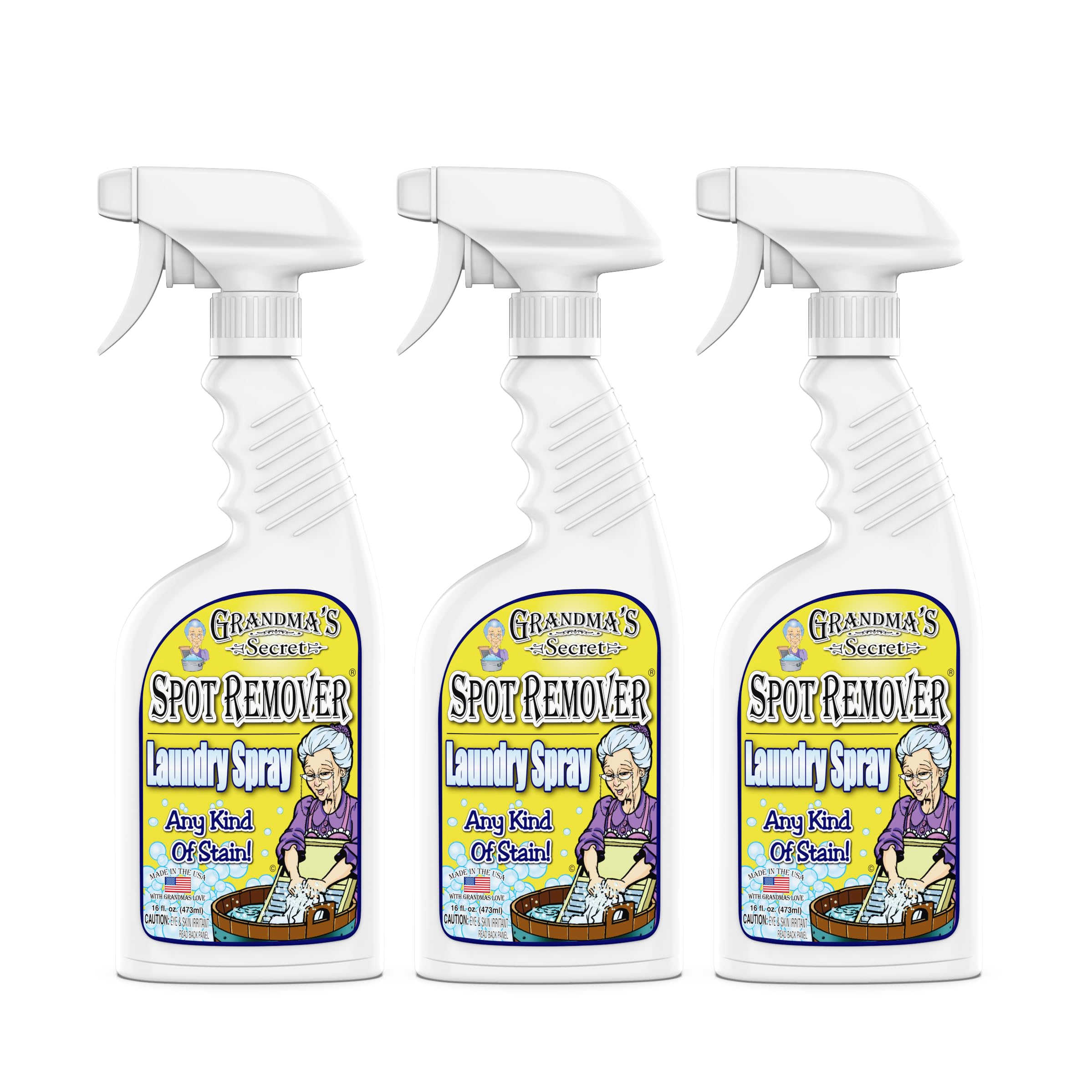 Buy now Grandma's Secret Spot Remover for Clothes - Chlorine, Bleach and Toxin-Free - Fabric Stain Remover Removes Oil, Paint, Blood and Pet Stains – 2 Ounce, Pack of 2 Spot Remover 16.00 Fl Oz (Pack of 3) at indiglob india