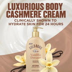 Gold Bond Softening Cashmere Cream Body Lotion, Vanilla Dream Scent, 24-Hour Hydration with Shea Butter and Cocoa Butter, 14 oz.