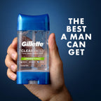 Buy now Gillette Antiperspirant and Deodorant for Men, 72hr Sweat & Odor Protection, Long Lasting Freshness, Anti-White Mark Technology, Clear Gel, Power Rush Scent, 3.8 oz (Pack of 3) at indiglob india