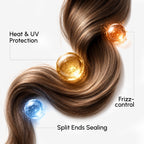 MAREE Hair Serum for Frizzy Dry Hair – Styling Capsules with Keratin, Argan Oil, Vitamins A E B5 – UV & Heat Protectant Frizz Control Serum for Women – Aceite Para el Cabello Treatment | for Frizzy