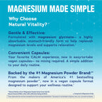 Natural Vitality Calm Magnesium Glycinate Capsules | High Absorption Formula | Gluten Free & Non-GMO Supplement | 180 Count