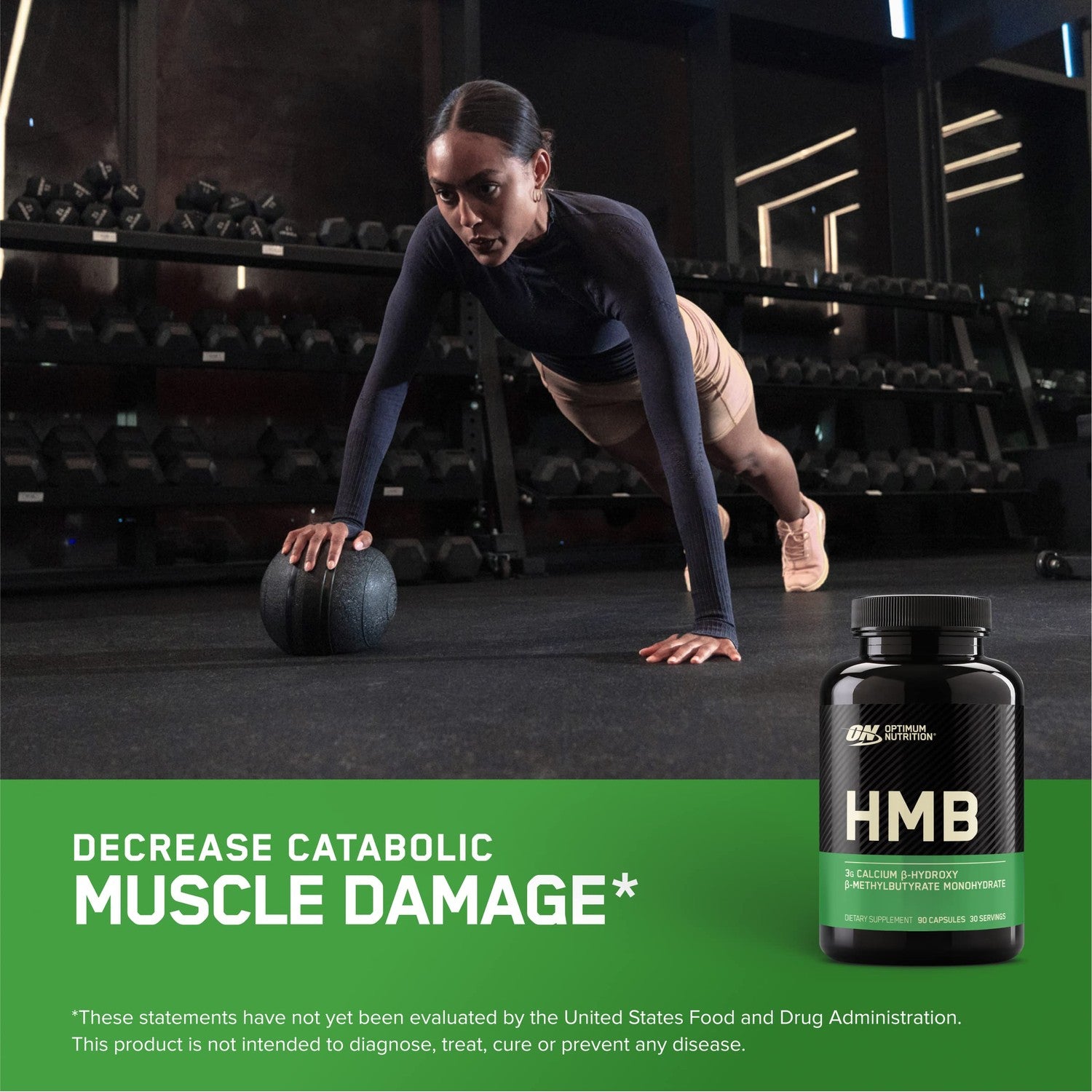 Buy now Optimum Nutrition HMB 1000 Caps, 1g of Calcium beta-Hydroxy beta-methylbutyrate per Capsule, 90 Capsules, 30 Servings at indiglob india