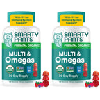 SmartyPants Organic Prenatal Vitamins for Women, Multivitamin Gummies: Biotin, Methylfolate, Omega 3 (ALA), Vitamin D3, C, Vitamin B12, B6, A, K2 & Zinc, Choline, Vegetarian, 120 Count (30 Day Supply)