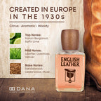 Dana English Leather Cologne for Men 8 Oz