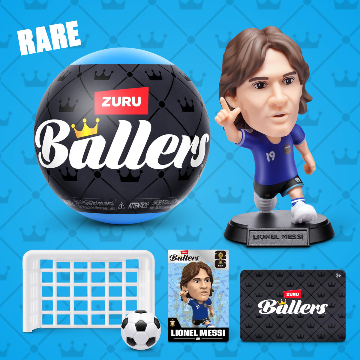 FIFA World Cup 2026™ Ballers Series 1 2 Pack by ZURU – Official Licensed Product Surprise Unboxing Soccer Collectible Sports Toy for Boys, Ages 3+