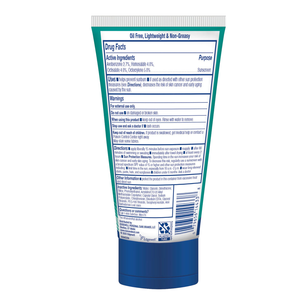 Banana Boat Sheer Sensitive Face Sunscreen Lotion SPF 50, 3 Fl Oz | Travel size sunscreen for face, Lightweight formula, Water resistant sunblock, Quick sheer application
