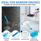 Drain Brush，Dryer Vent Cleaner Kit，Refrigerator Coil Cleaning Brush，Includes Dryer Vent Brush, lint Brush for Dryer, Drain Cleaning Brush, and Appliance Brush Set for All Your Home Cleaning Needs