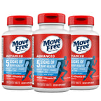 Move Free Advanced Glucosamine Chondroitin MSM + Vitamin D3-120 ct | Joint Support Supplement, Supports Mobility Comfort Strength Flexibility & Bone + Immune Health, 120 tablets (40 Servings)