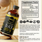 MAJU's Black Seed Oil 16oz: 2X Thymoquinone, Cold Pressed Turkish Black Cumin Nigella Sativa Seed Oil (Better Than Organic), Non-GMO, 100% Liquid Pure Blackseed, Glass Bottle