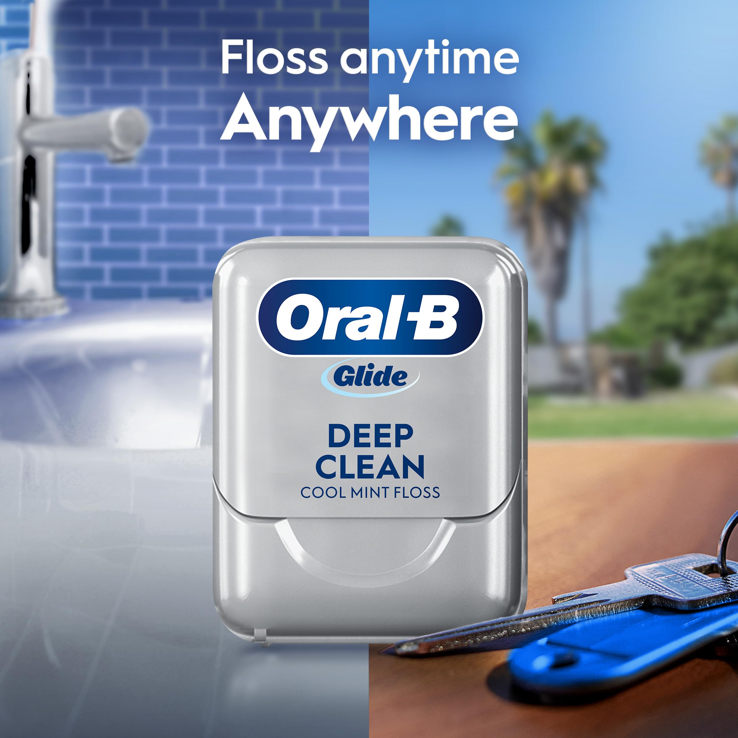 Buy now Oral-B Glide Deep Clean Cool Mint Dental Floss, 40m at indiglob india