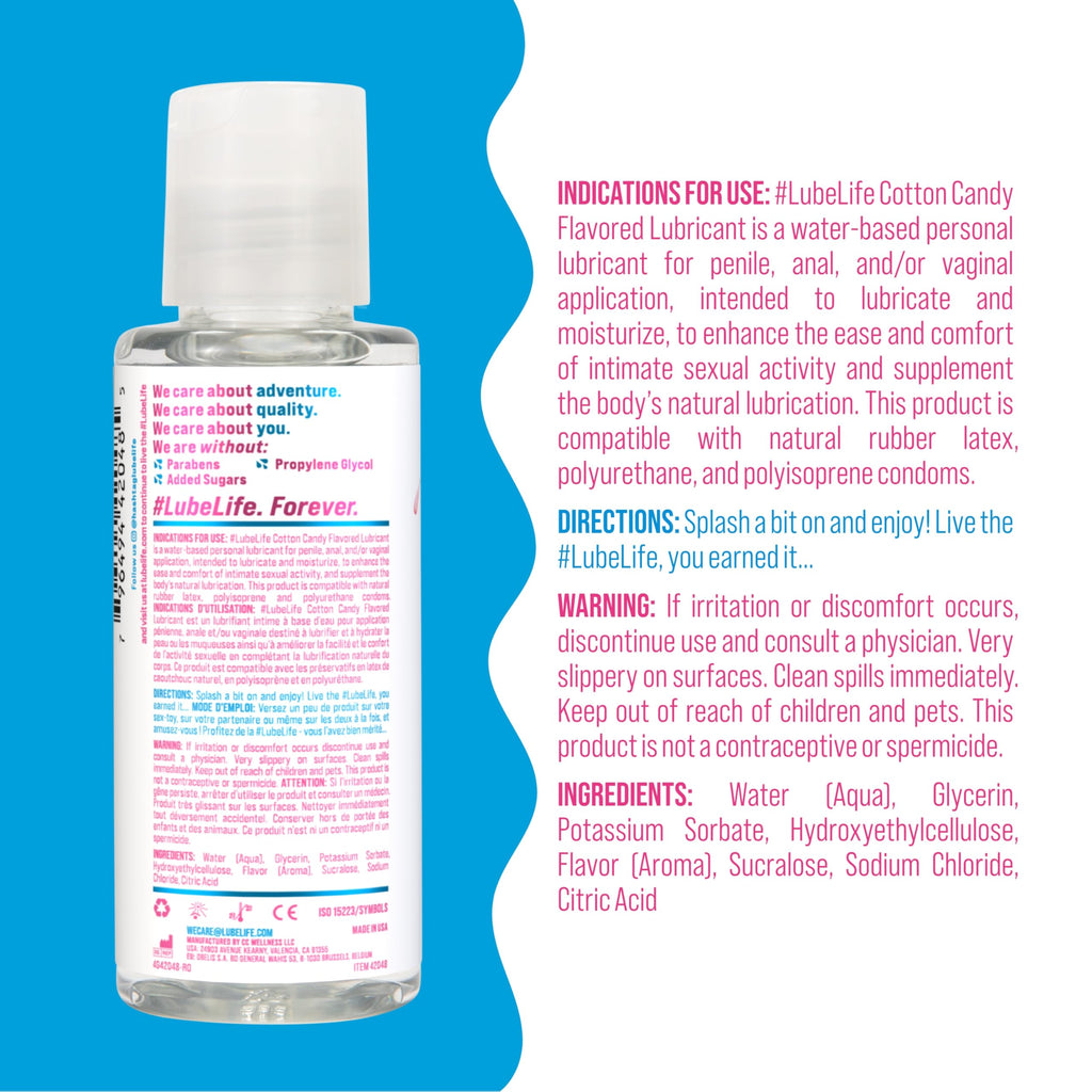 LUBELIFE Flavored Water Based Lube Variety Pack 3 x 2 fl oz