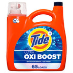 Buy now Tide Ultra Oxi Boost Liquid Laundry Detergent, 92 fl oz, 65 Loads, Advanced Stain Remover, Laundry Detergent Liquid with Extra Oxi Power at indiglob india