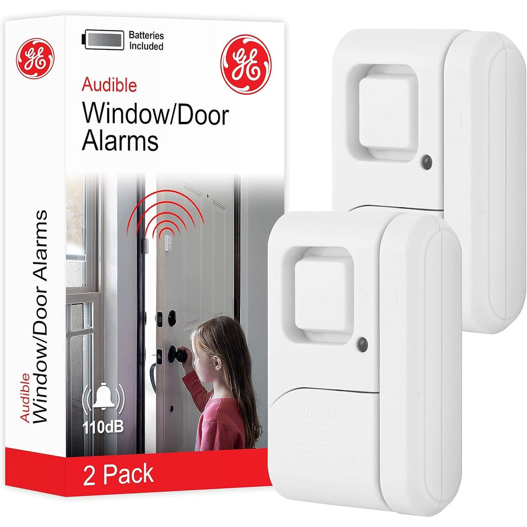 Buy now GE Personal Security Window and Door Alarm, 2 Pack, DIY Protection, Burglar Alert, Wireless Chime/Alarm, Easy Installation, Home Security, Ideal for Home, Garage, Apartment and More, White, 45115 at indiglob india