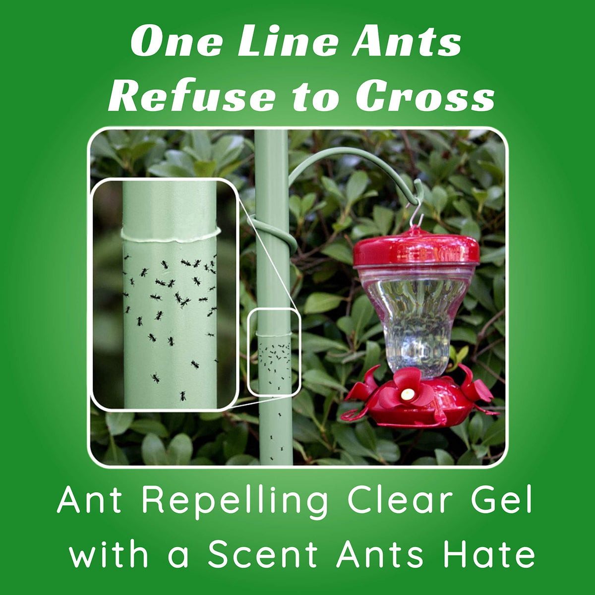 Nectar Fortress Natural Ant Repellent, Clear Gel Ant Guard, Twin Pack