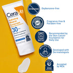Buy now CeraVe 100% Mineral Sunscreen SPF 30, Face sunscreen With Zinc Oxide & Titanium Dioxide, Hyaluronic Acid + Niacinamide + Ceramides, Oil Free, Travel Size 2.5 oz at indiglob india