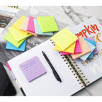 (16 Pack) Lined Sticky Notes 3x3 in Ruled Stickies,Bright Colors