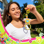 Simetufy 6000Pcs Pony Beads Bulk 30 Colors Rave Kandi Bracelet Making Kit