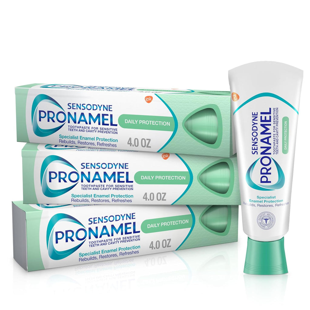 Buy now Sensodyne Pronamel Daily Protection Enamel Toothpaste for Sensitive Teeth, Mint Essence - 4 oz (Pack of 3) Default at indiglob india