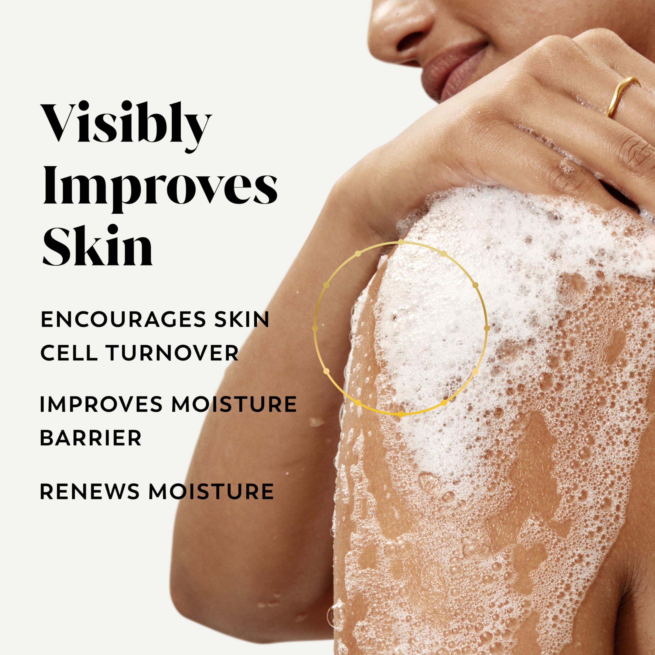 Olay Body Wash for Women, Tone Brightening Exfoliation, Vitamin C Serum Complex, Renew Moisture, Free of Parabens & Phthalates, Vitamin B3 Lameller Technology, For All Skin Types, 20 fl oz