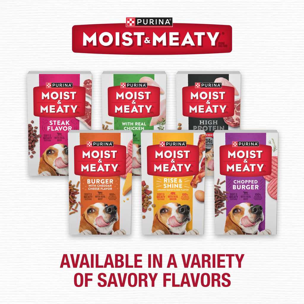 Purina Moist & Meaty Rise and Shine Soft Dog Food, 36 ct. Box
