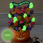 FreshCut Paper Jack-O-Lantern Boo-quet Glow-in-the-Dark Pop Up Card