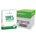 PrintWorks 100% Recycled Printer Paper 8.5" x 11" White - 20 lb Copy & Multipurpose Computer Paper - 6 Packs, 2400 Sheets - Made in the USA - 92 Bright - Printer & Copier Compatible (00018C)