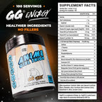Gamer Supps GG® Energy - Anime Girl Thigh (100 Servings) - Keto Friendly Gaming Energy and Nootropic Blend, Sugar Free + Caffeine + Vitamins + Immune Support, Powder Drink