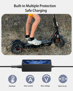 VHBW 42V Charger for VOLPAM Electric Scooter Q1 SP06 SP03 SPT7, 9.8ft Cable