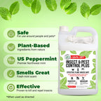 Mighty Mint Peppermint Oil Insect Repellent Plus Spray, 1 Gallon (128 oz)