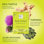 NEW NORDIC Active Liver Daily Support Supplement 90-Day Supply - 90 Tablets | Includes a supply of daily liver supplements, featuring a botanical blend of milk thistle and artichoke in a tablet format