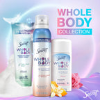 Secret Whole Body Deodorant Stick for Women, Rosewater Scent, Aluminum Free Deodorant Stick, 72 HR Odor Protection, 2.4 oz