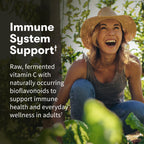 Garden of Life Vitamin Code Raw Vitamin-C, 500mg Whole Food VIT-C Capsules + Fruit & Veggie Blend & Probiotics, Supplements for Adults, Vegan, Gluten Free, 120 Capsules, (Pack of 6)
