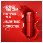 Buy now Maybelline Super Stay Vinyl Ink Longwear No-Budge Liquid Lipcolor Makeup, Highly Pigmented Color and Instant Shine, Cheeky, Rose Nude Lipstick, 0.14 fl oz, 1 Count at indiglob india