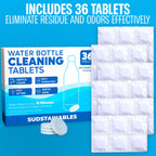 Sudstainables Water Bottle Cleaner Tablets, 36 Count