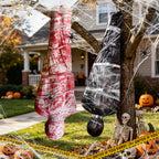 2 Packs 6ft Halloween Body Bags Decorations Outdoor, Hanging Corpse Props