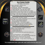 7 Piece Sexy Dice Game for Couples – Fun Sex Die & Date Night Dice with Positions, Actions & Body Parts – Naughty Adult Intimate Gifts for Him & Her – Sexual Couples Dice for Romantic Foreplay Fun