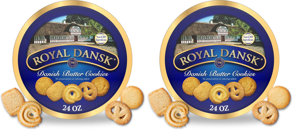 Buy now Royal Dansk Danish Butter Cookies, Premium Assorted Cookies in Gift Tin, Great for Sharing and Gifting, 12 oz at indiglob india