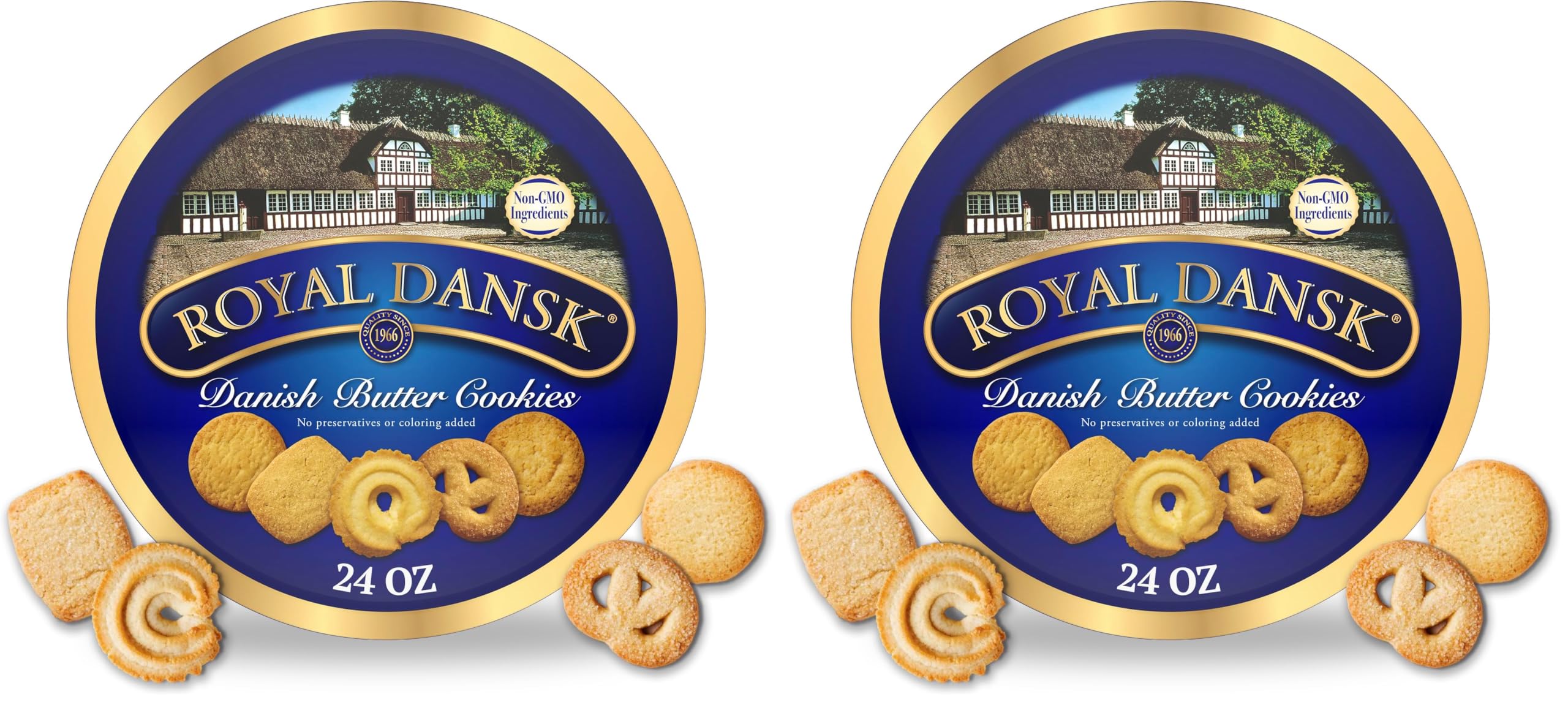 Buy now Royal Dansk Danish Butter Cookies, Premium Assorted Cookies in Gift Tin, Great for Sharing and Gifting, 12 oz at indiglob india