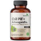 Futurebiotics Chill Pill + Ashwagandha, Stress & Mood Support, 120 Tablets | Advanced Calming Formula: Ashwagandha, Rhodiola, St. John's Wort & L-Theanine, Vegan, Non-GMO, Gluten-Free & Soy-Free