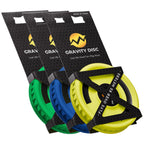 Gravity Disc Mini Frisbee - 3 Pack (Blue, Yellow, Green) Pocket Flying Discs - Disc Golf Accessories, Ultimate Frisbee, Trick Shots - Fun Outdoor Gifts for Camping, Travel, Yard Games