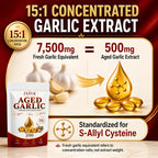 Pure Aged Garlic Extract Softgels, Odorless Garlic Supplement, 24-Month Naturally Aged with Standardized SAC, Heart Health, Immune & Antioxidant Support, 300 Count (2)