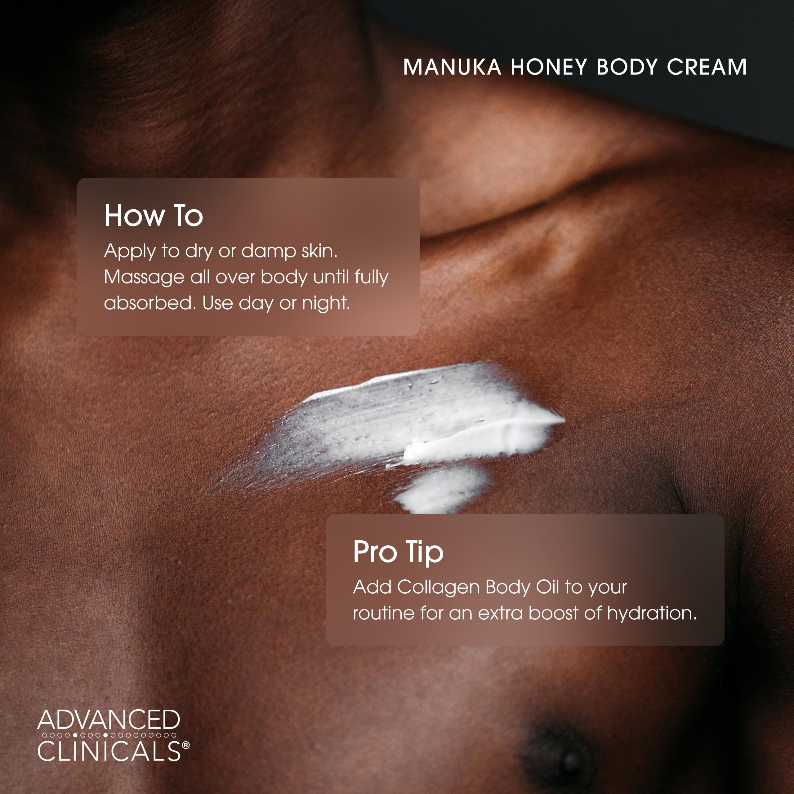 Buy now Advanced Clinicals Manuka Honey Body Cream For Women & Men | Body Butter Lotion For Extremely Dry Skin | Collagen Cream | Skincare Moisturizer Hydrating Balm Improves Look Of Aging Skin, 16 Ounce at indiglob india