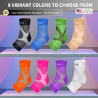 Buy now BLITZU Foot Compression Sleeve Plantar Fasciitis Relief Socks Women Ankle Sleeve Support Foot Support for Pain Compression Socks Black XXL at indiglob india