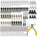 Meikeer 252Pcs Zipper Repair Kit Replacement Pulls Bags Jackets Luggage