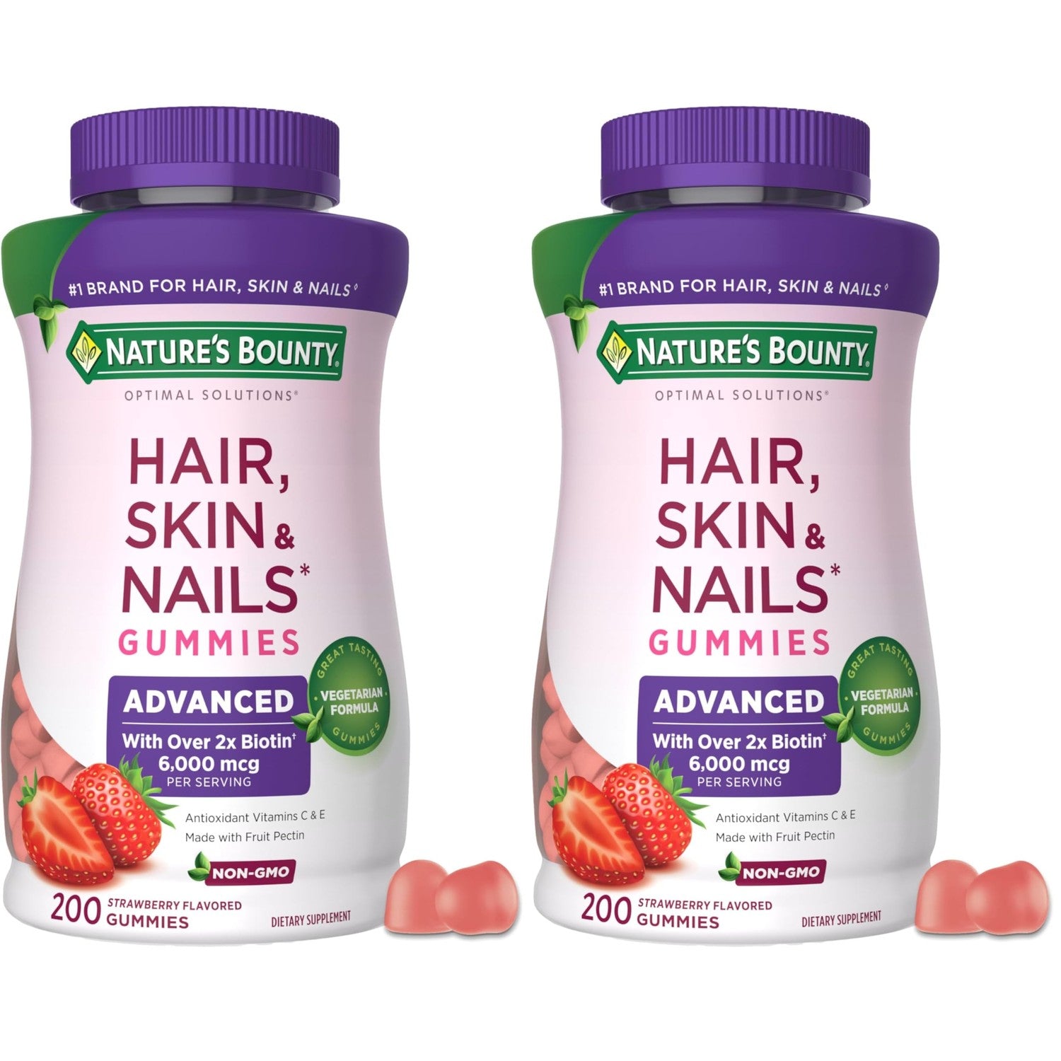 Nature's Bounty Optimal Solutions Advanced Hair, Skin & Nail Pectin Gummies