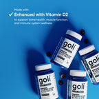 Goli Zero Sugar Magnesium Gummies - 125mg Magnesium (from Magnesium Glycinate) with Vitamin D 60 Count Each (3 Pack, 180 Total) - No Artificial Sweeteners, No Sugar Alcohols - Vegan, Gluten-Free